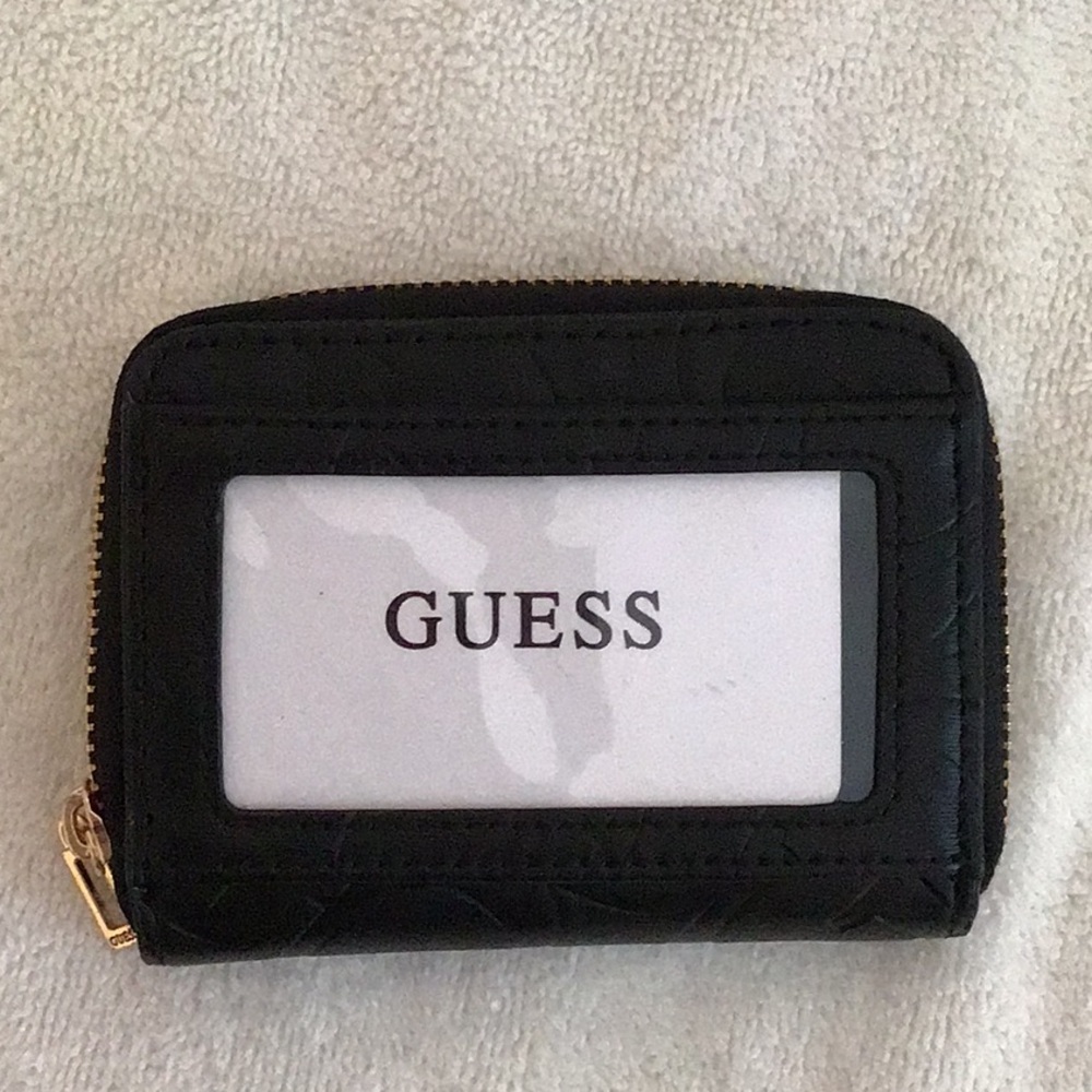 GUESS Black Card Holder Wallet